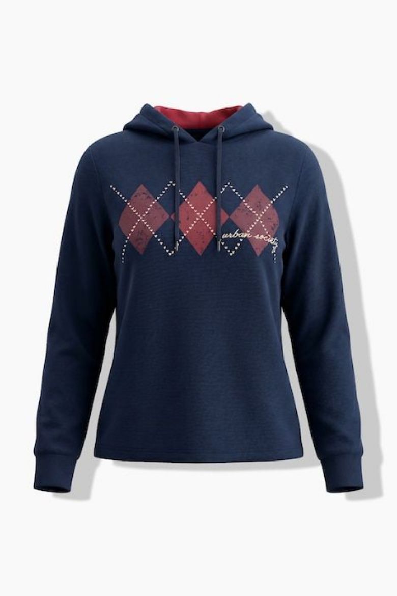 Moda za polnejše Majica dugih rukava s kapuljačom plus velikost, xxl, Ulla Popken in Johann Popken (JP1880)