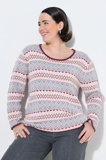 Moda za polnejše Pulover dugih rukava plus velikost, xxl, Ulla Popken in Johann Popken (JP1880)