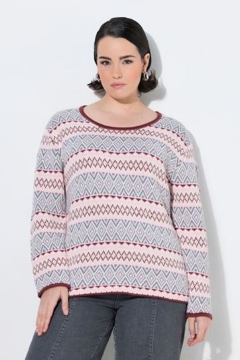 Moda za polnejše Pulover dugih rukava plus velikost, xxl, Ulla Popken in Johann Popken (JP1880)