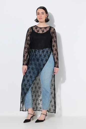Moda za polnejše Haljina maxi od prozirne čipke plus velikost, xxl, Ulla Popken in Johann Popken (JP1880)