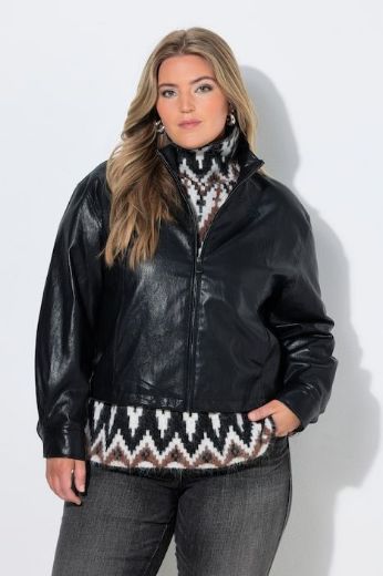 Moda za polnejše Jakna od umjetne kože plus velikost, xxl, Ulla Popken in Johann Popken (JP1880)