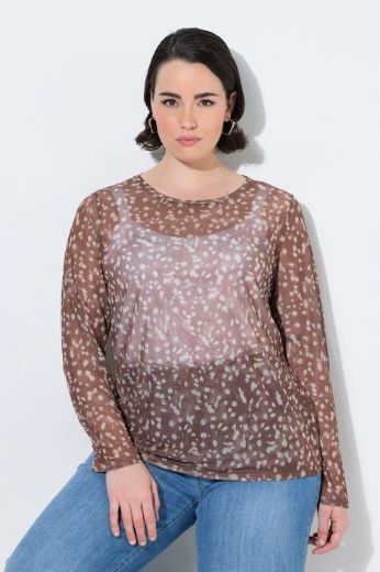 Moda za polnejše Majica dugih rukava plus velikost, xxl, Ulla Popken in Johann Popken (JP1880)