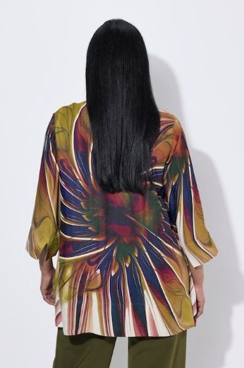 Moda za polnejše Bluza 3/4 rukava A kroja plus velikost, xxl, Ulla Popken in Johann Popken (JP1880)