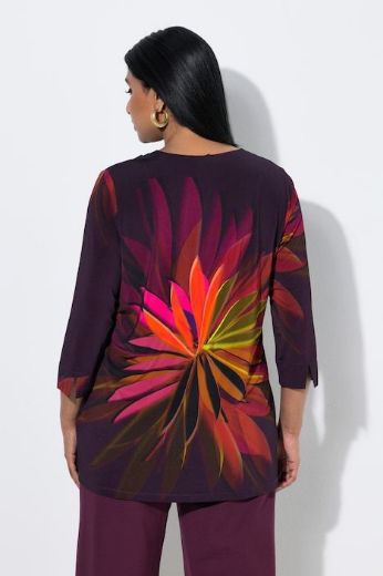 Moda za polnejše Bluza 3/4 rukava V ovratnika plus velikost, xxl, Ulla Popken in Johann Popken (JP1880)
