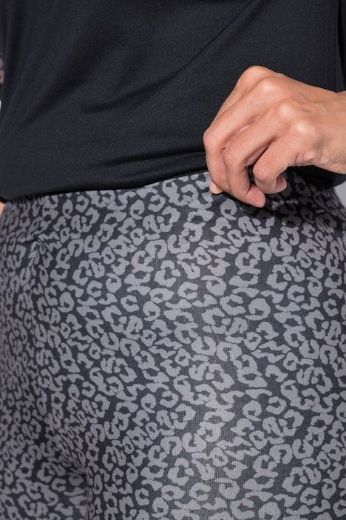 Moda za polnejše Tajice leopard printa plus velikost, xxl, Ulla Popken in Johann Popken (JP1880)
