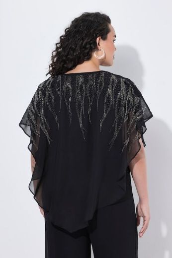 Moda za polnejše Bluza svečana od šifona plus velikost, xxl, Ulla Popken in Johann Popken (JP1880)