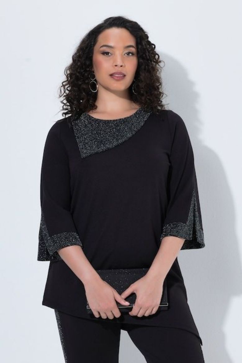 Moda za polnejše Bluza 3/4 rukava asimetričnog kroja plus velikost, xxl, Ulla Popken in Johann Popken (JP1880)