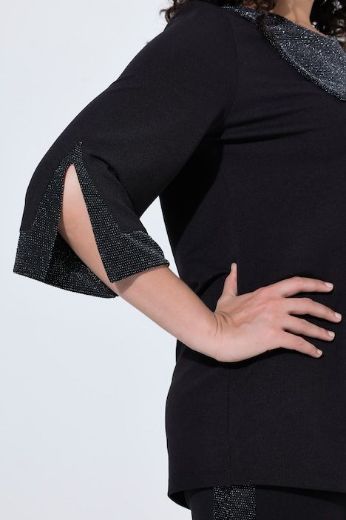 Moda za polnejše Bluza 3/4 rukava asimetričnog kroja plus velikost, xxl, Ulla Popken in Johann Popken (JP1880)