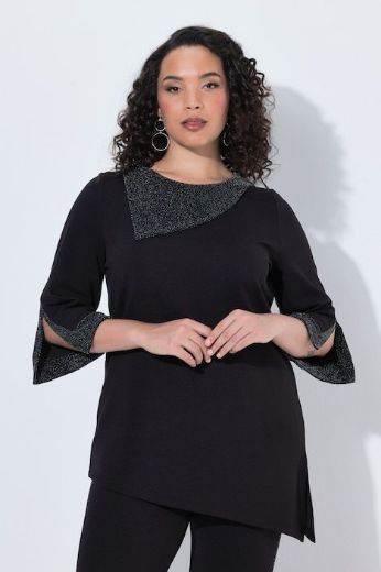 Moda za polnejše Bluza 3/4 rukava asimetričnog kroja plus velikost, xxl, Ulla Popken in Johann Popken (JP1880)