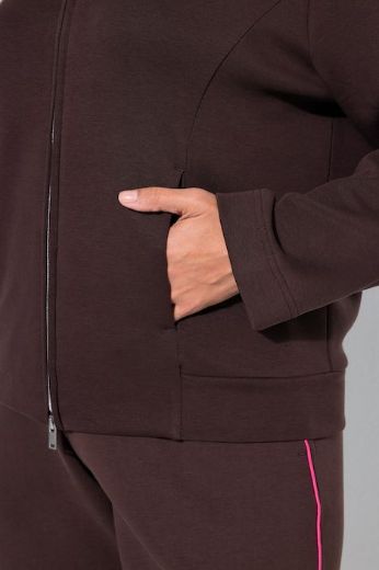 Moda za polnejše Majica dugih rukava s patentnim zatvaračem plus velikost, xxl, Ulla Popken in Johann Popken (JP1880)