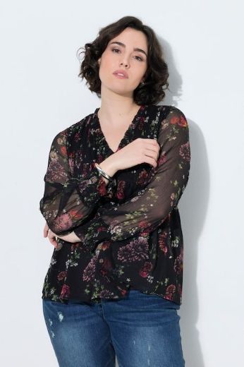 Moda za polnejše Bluza dugih rukava plus velikost, xxl, Ulla Popken in Johann Popken (JP1880)