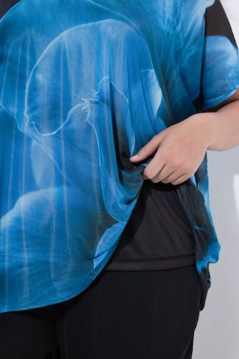 Moda za polnejše Bluza kratkih rukava okruglog ovratnika plus velikost, xxl, Ulla Popken in Johann Popken (JP1880)