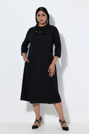 Moda za polnejše Haljina midi 3/4 rukava plus velikost, xxl, Ulla Popken in Johann Popken (JP1880)