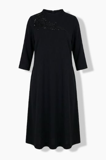 Moda za polnejše Haljina midi 3/4 rukava plus velikost, xxl, Ulla Popken in Johann Popken (JP1880)