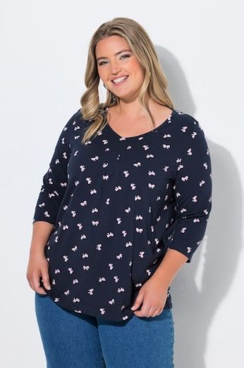 Moda za polnejše Majica 3/4 rukava plus velikost, xxl, Ulla Popken in Johann Popken (JP1880)