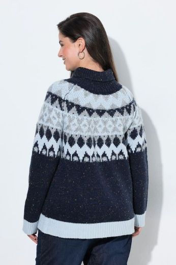 Moda za polnejše Pulover dugih rukava povišenog ovratnika plus velikost, xxl, Ulla Popken in Johann Popken (JP1880)