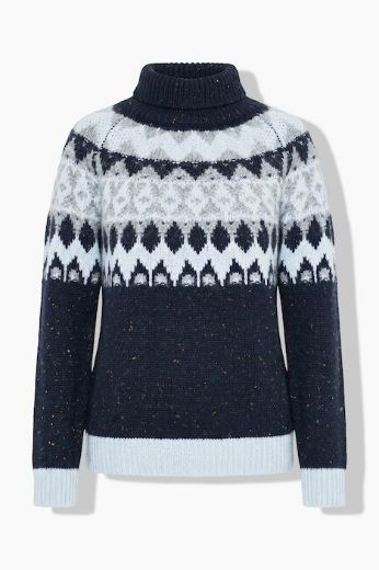 Moda za polnejše Pulover dugih rukava povišenog ovratnika plus velikost, xxl, Ulla Popken in Johann Popken (JP1880)