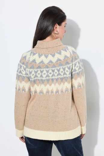 Moda za polnejše Pulover dugih rukava povišenog ovratnika plus velikost, xxl, Ulla Popken in Johann Popken (JP1880)
