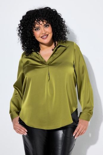 Moda za polnejše Bluza dugih rukava A kroja plus velikost, xxl, Ulla Popken in Johann Popken (JP1880)