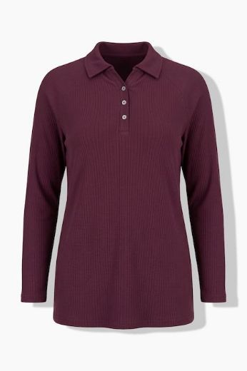 Moda za polnejše Majica Polo dugih rukava plus velikost, xxl, Ulla Popken in Johann Popken (JP1880)