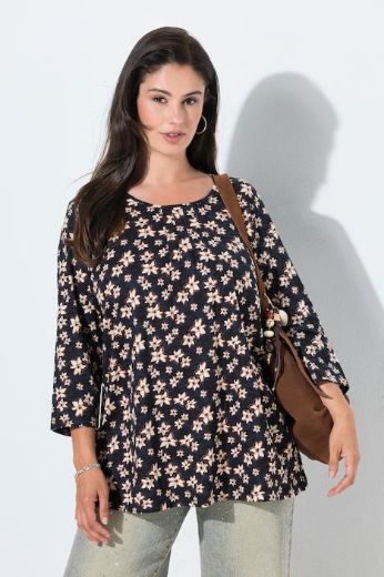 Moda za polnejše Majica 3/4 rukava A kroja plus velikost, xxl, Ulla Popken in Johann Popken (JP1880)