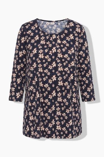 Moda za polnejše Majica 3/4 rukava A kroja plus velikost, xxl, Ulla Popken in Johann Popken (JP1880)