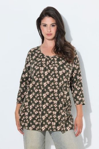 Moda za polnejše Majica 3/4 rukava A kroja plus velikost, xxl, Ulla Popken in Johann Popken (JP1880)