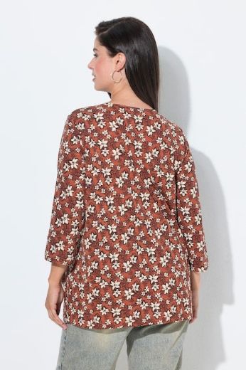 Moda za polnejše Majica 3/4 rukava A kroja plus velikost, xxl, Ulla Popken in Johann Popken (JP1880)