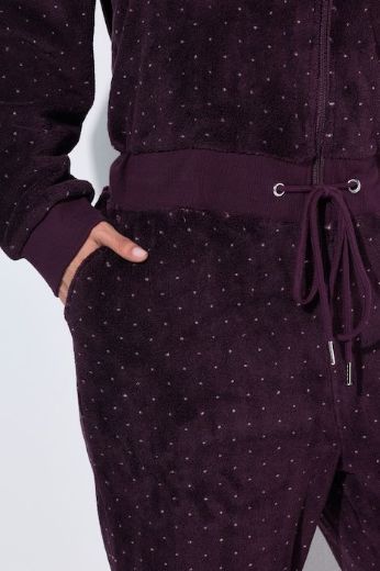 Moda za polnejše Kombinezon dugih rukava od pliša s kapuljačom plus velikost, xxl, Ulla Popken in Johann Popken (JP1880)