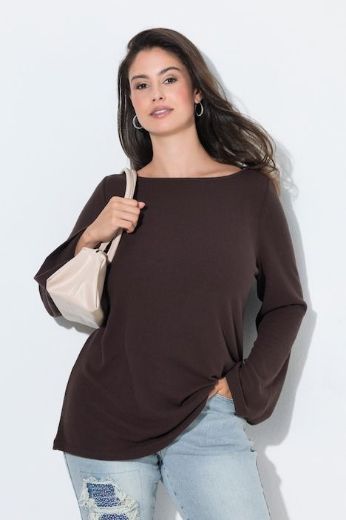 Moda za polnejše Majica dugih rukava okruglog ovratnika plus velikost, xxl, Ulla Popken in Johann Popken (JP1880)