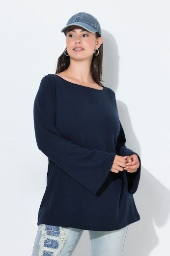 Moda za polnejše Majica dugih rukava okruglog ovratnika plus velikost, xxl, Ulla Popken in Johann Popken (JP1880)