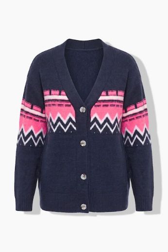 Moda za polnejše Kardigan na kopčanje plus velikost, xxl, Ulla Popken in Johann Popken (JP1880)
