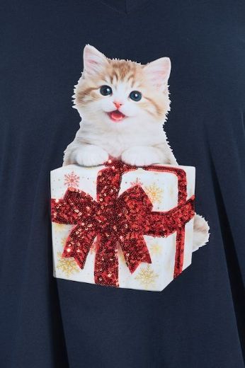 Moda za polnejše Majica dugih rukava s božićnim motivom plus velikost, xxl, Ulla Popken in Johann Popken (JP1880)