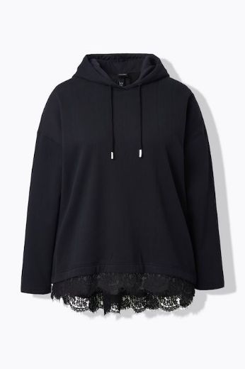 Moda za polnejše Majica dugih rukava s kapuljačom plus velikost, xxl, Ulla Popken in Johann Popken (JP1880)