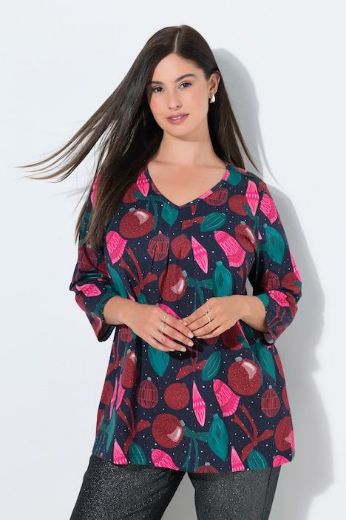 Moda za polnejše Majica 3/4 rukava s božićnim motivom plus velikost, xxl, Ulla Popken in Johann Popken (JP1880)