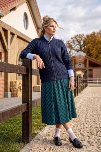 Moda za polnejše Kardigan s patentnim zatvaračem plus velikost, xxl, Ulla Popken in Johann Popken (JP1880)