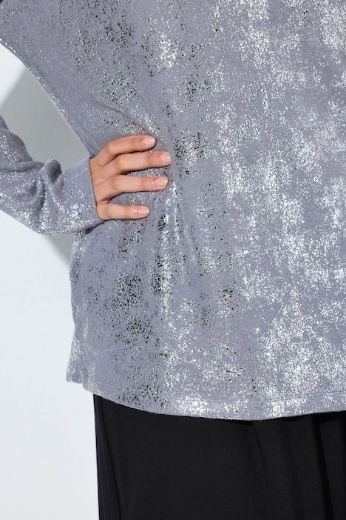 Moda za polnejše Majica dugih rukava V ovratnika plus velikost, xxl, Ulla Popken in Johann Popken (JP1880)