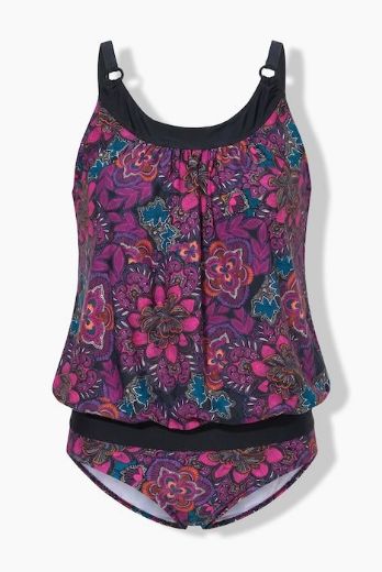 Moda za polnejše Tankini sa tregerima plus velikost, xxl, Ulla Popken in Johann Popken (JP1880)