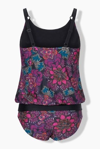 Moda za polnejše Tankini sa tregerima plus velikost, xxl, Ulla Popken in Johann Popken (JP1880)