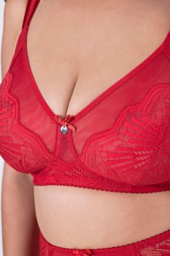 Moda za polnejše Grudnjak bez žice s dekorativnom čipkom plus velikost, xxl, Ulla Popken in Johann Popken (JP1880)