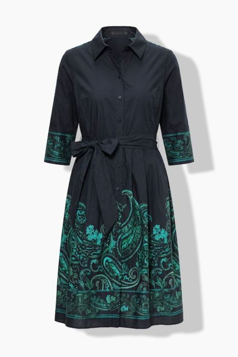 Moda za polnejše Haljina midi 3/4 rukava plus velikost, xxl, Ulla Popken in Johann Popken (JP1880)