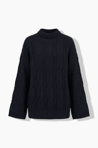 Moda za polnejše Pulover dugih rukava povišenog ovratnika plus velikost, xxl, Ulla Popken in Johann Popken (JP1880)