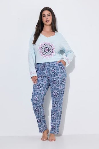 Moda za polnejše Pidžama dvodijelna dugih rukava i dugih nogavica plus velikost, xxl, Ulla Popken in Johann Popken (JP1880)