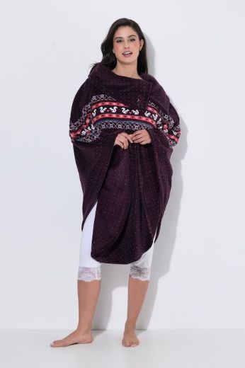 Moda za polnejše Pončo od pliša povišenog ovratnika plus velikost, xxl, Ulla Popken in Johann Popken (JP1880)