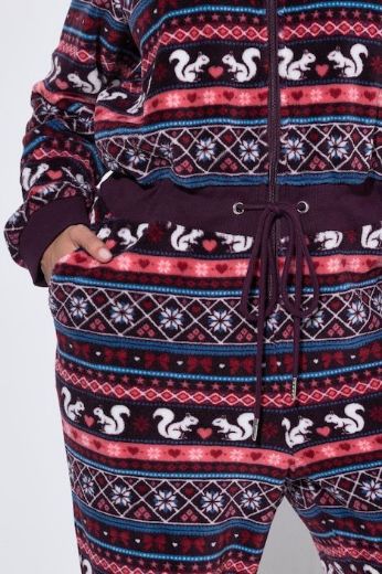 Moda za polnejše Kombinezon dugih rukava od pliša s kapuljačom plus velikost, xxl, Ulla Popken in Johann Popken (JP1880)