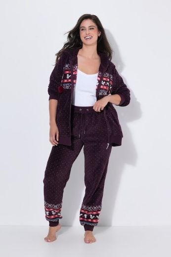 Moda za polnejše Trenirka donji dio od pliša plus velikost, xxl, Ulla Popken in Johann Popken (JP1880)