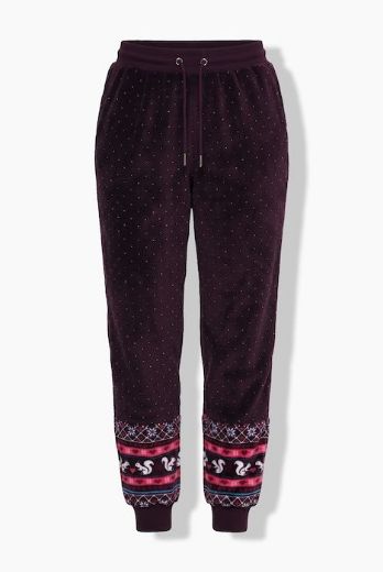 Moda za polnejše Trenirka donji dio od pliša plus velikost, xxl, Ulla Popken in Johann Popken (JP1880)