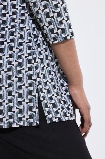 Moda za polnejše Majica 3/4 rukava V ovratnika plus velikost, xxl, Ulla Popken in Johann Popken (JP1880)