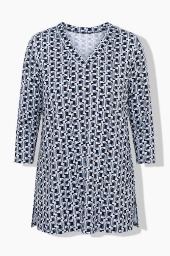 Moda za polnejše Majica 3/4 rukava V ovratnika plus velikost, xxl, Ulla Popken in Johann Popken (JP1880)