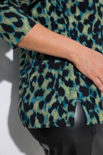 Moda za polnejše Majica 3/4 rukava leopard uzorka plus velikost, xxl, Ulla Popken in Johann Popken (JP1880)